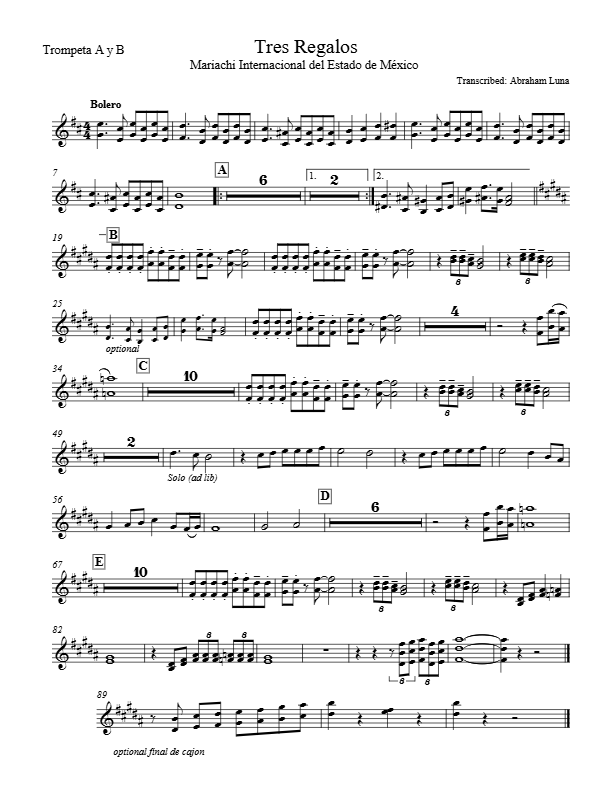 La imagen puede contener una previsualizacion de una partitura